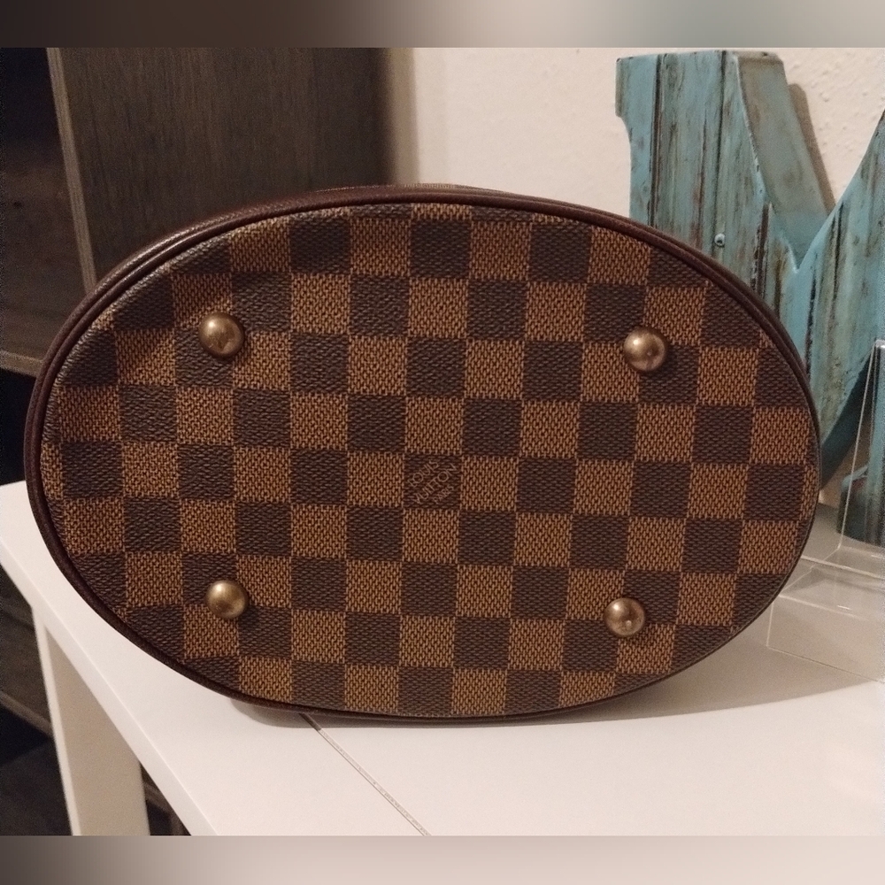 Louis Vuitton Damier Ebene Bucket Bag With Matching Wallet EUC - Picture 10 of 16